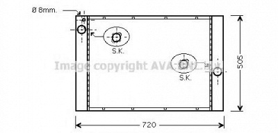 AVA QUALITY COOLING bw2372 -  Радиатор, охлаждение двигателя